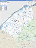 St. Lawrence, Ny Carrier Route Wall Map